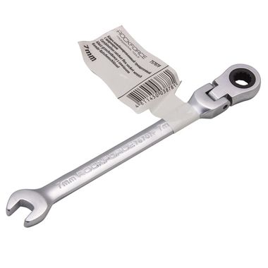 Ключ комбинированный трещоточный с шарниром 7мм RockForce##Rock FORCE RF-75707F