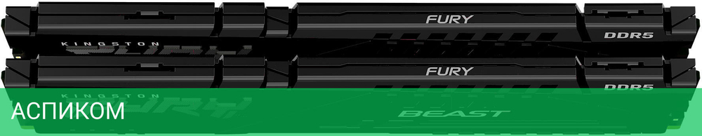 Оперативная память Kingston Fury Beast 2x8GB DDR5 5600MHz (KF556C40BBK2-16)
