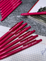 Набор пластиковых ручек с веселыми надписями