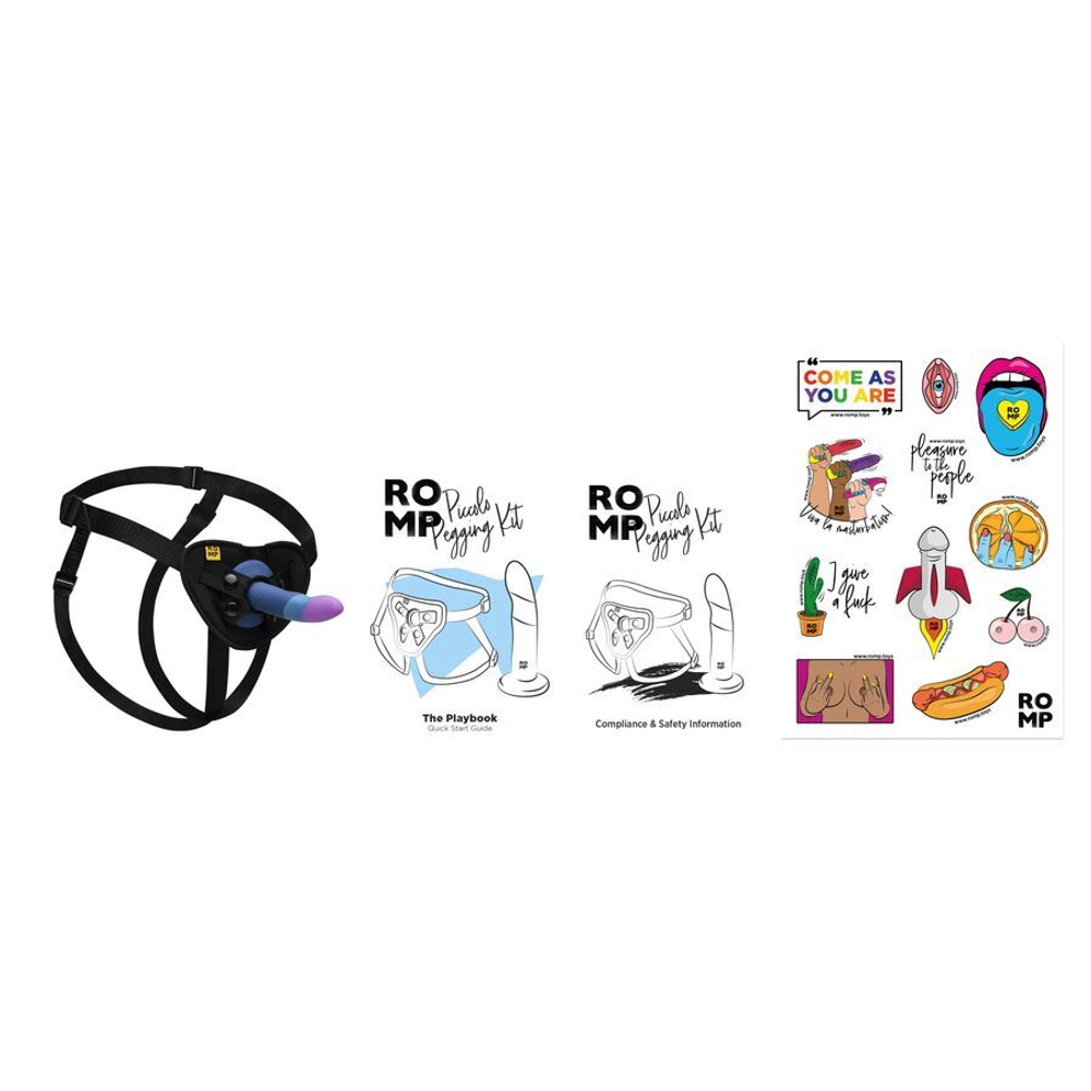 Страпон Romp Piccolo Pegging Kit, фаллоимитатор и пояс