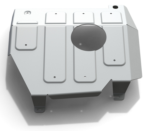 Защита бака Bluetec Rival для Mercedes-Benz GL-klasse X166 (V - 3.0D) (350d) 2012-2016, штампованная, алюминий 4 мм, с крепежом, 333.3927.1