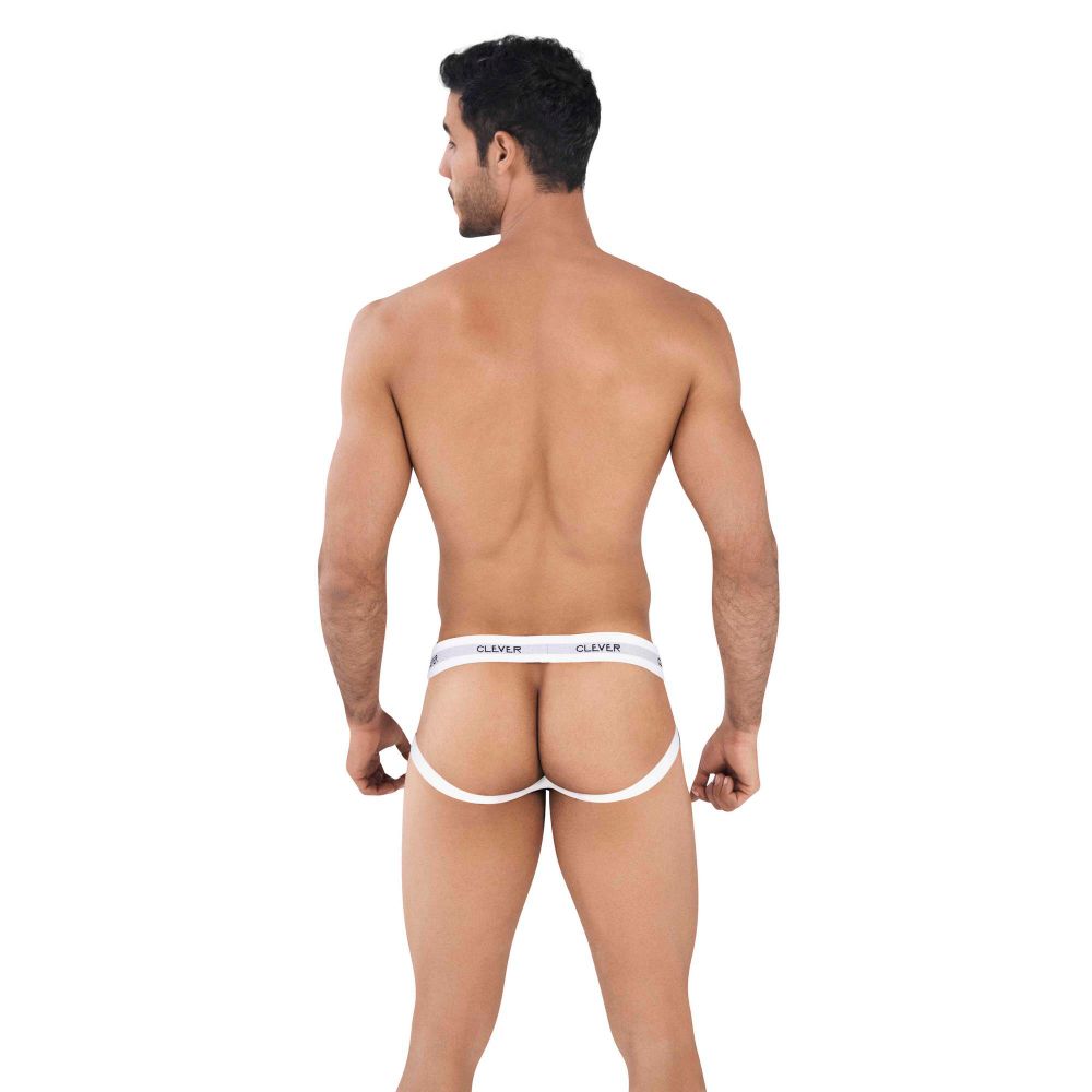 Мужские трусы джоки белые Clever SKILL JOCKSTRAP 036801