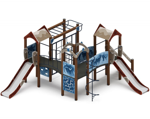 Детский комплекс Городок (Алтай) горка Н 1200 ДИК 2.01.3.01-04