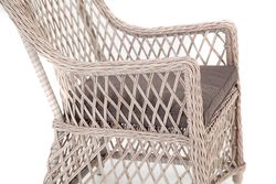 "Латте" плетеное кресло из искусственного ротанга, цвет бежевый