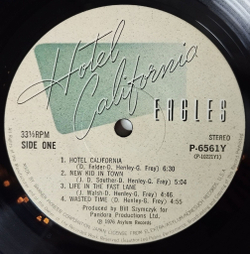 Винтажная виниловая пластинка LP Eagles Hotel California (Japan 1981) (Green Obi) Victim Of Love