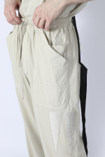 RICK OWENS DRKSHDW БРЮКИ MT DRAWSTRING LONG БЕЖЕВЫЕ