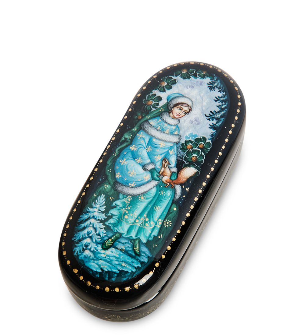 Народные промыслы ШК-30/ 43-B Шкатулка «Снегурочка» Ковалев И.