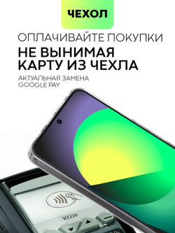 Чехол BROSCORP для Poco X6 (арт.XM-RN13PRO-TPU-01-POCKET )