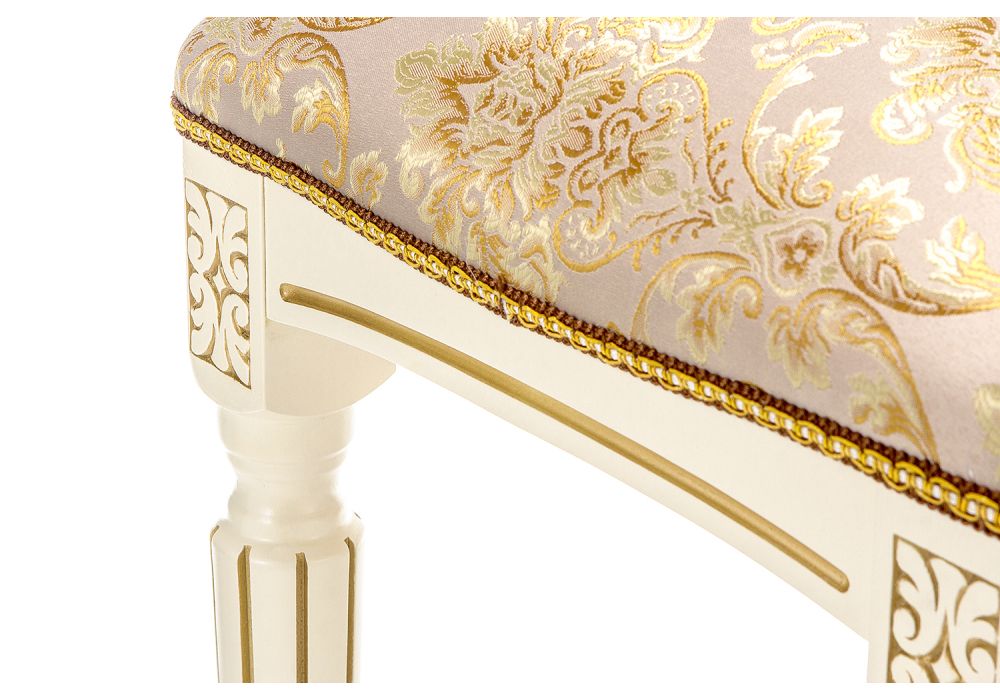 Банкетка Беттино патина золото / бежевый