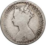United Kingdom 1 Florin 1872 – Queen Victoria "Gothic Florin"