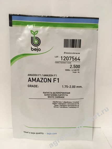 Амазон F1 семена капусты белокочанной (Bejo / Бейо) 2500 шт. – фото 7