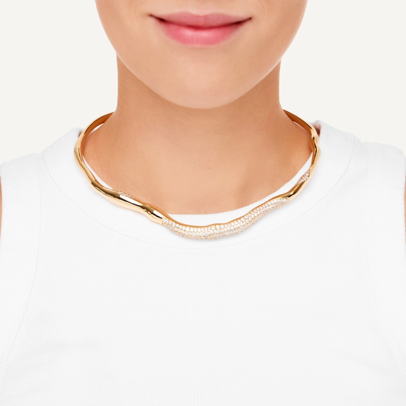 Колье Россыпь Кристаллов – Золото