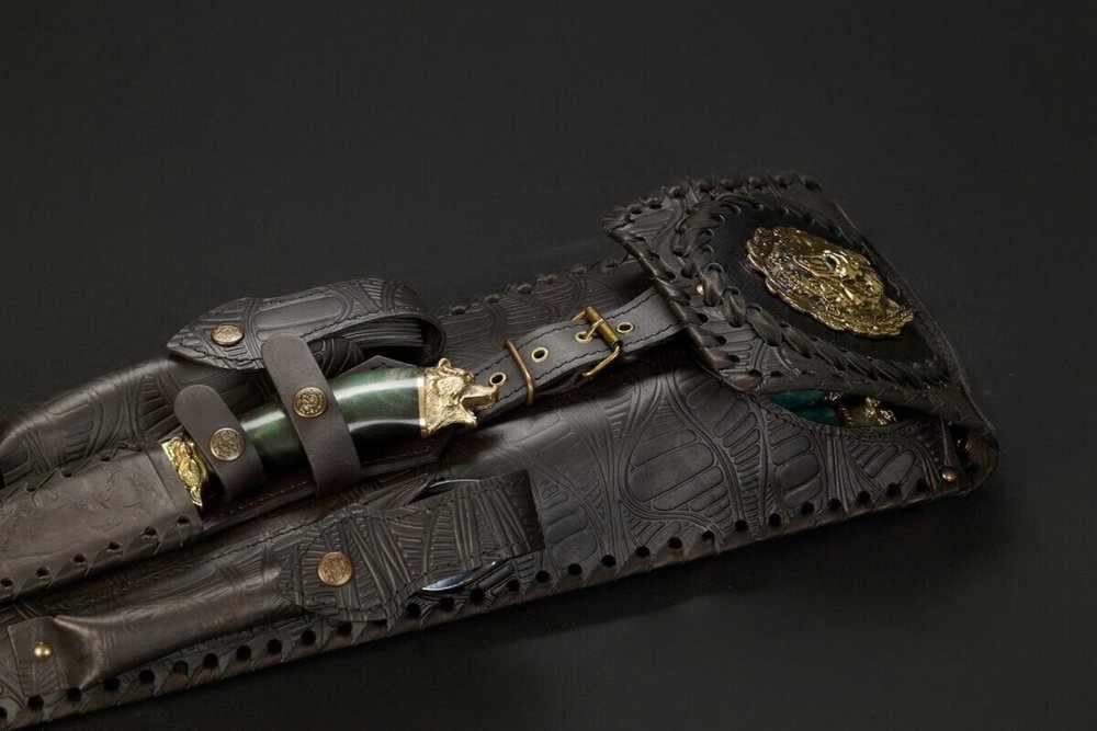 Набор для пикника «Викинг №2 Премиум» 6 шт. зеленая карельская береза