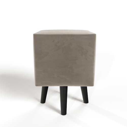 Пуф квадратный на высоких ножках Фантазёр Z-2 (Бежевый) в офис, дом, салон красоты, прихожая, гостиная, на кухню, в кафе, в зону ожидания, в коридор, к туалетному столику. Банкетка, подставка.