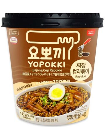 Рапокки Yopokki рисовые клецки с лапшой в соусе Чачжан 145г