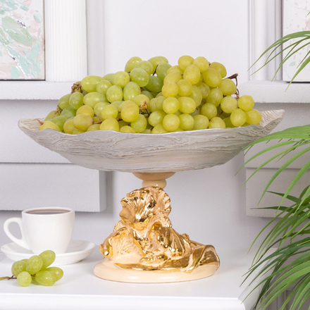 Фруктовница-конфетница Ирис Визир Айвори