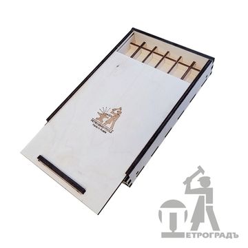 Ящичек для абразивов 160*15мм, 6 ячеек