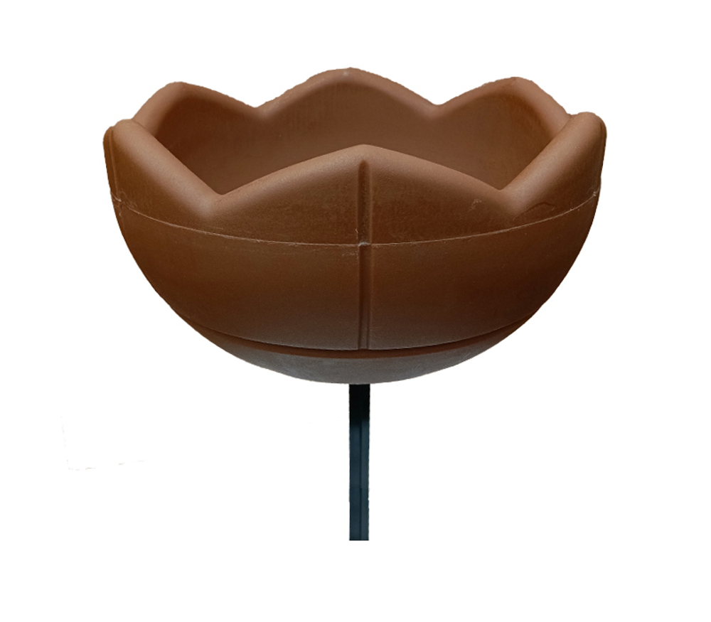 Садовый цветник Гейзер-1 с вазоном 500, цвет терракот, высота 750