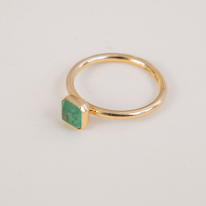 Кольцо с Уральским Изумрудом