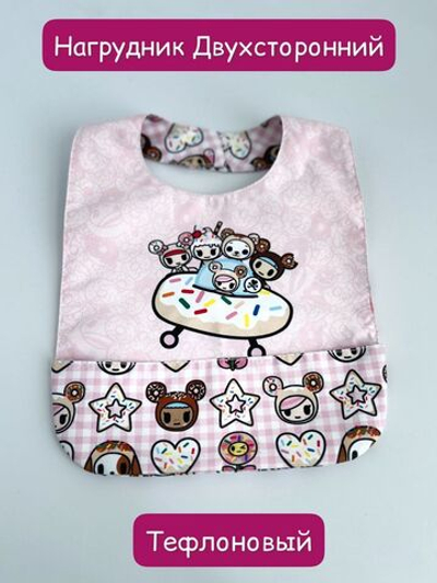 нагрудник непромокаемый двухсторонний для кормления