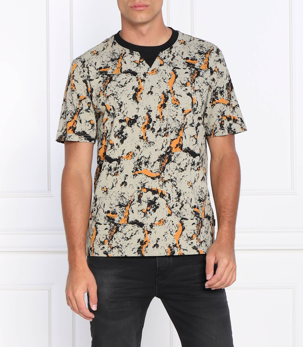 футболка tecrinkle BOSS ORANGE - бежевый(50476205)