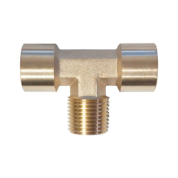 WDK-40FMF Фитинг T - образный, резъба 1/2" PT, F-M-F (внутренний/внешний/внутренний), латунь