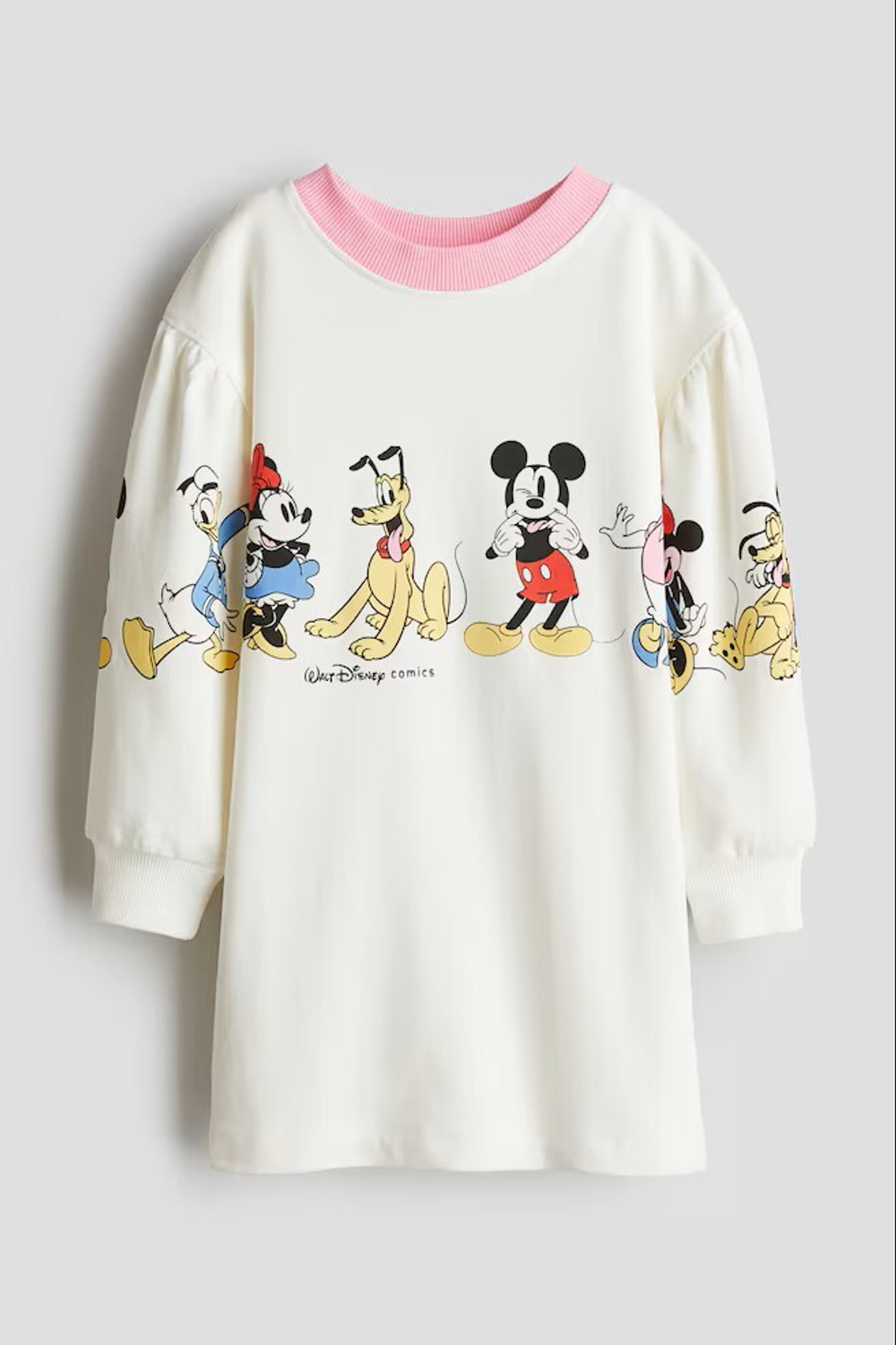 H&M Платье с принтом, белый