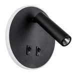 808657 Светильник настенный MURO LED 9W+3W 530LM+140LM G ЧЕРНЫЙ 3000K