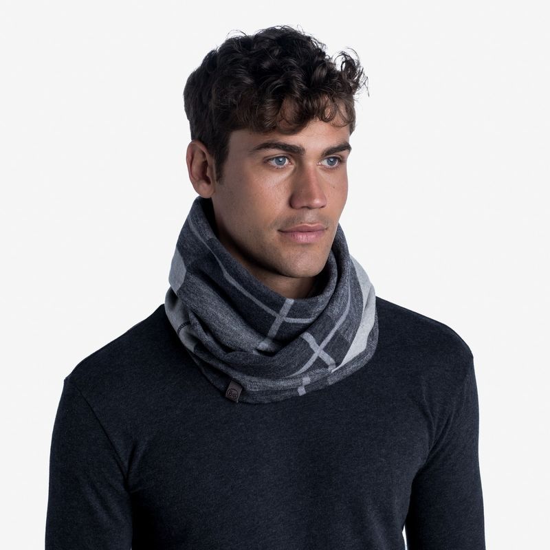 Вязаный шарф-хомут Buff Neckwear Knitted Infinity Charles Black Фото 2