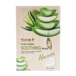 Тканевая маска для лица. Fruits gelato Soothing mask Aloevera 25мл