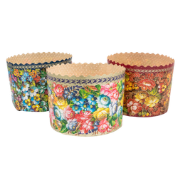 Форма бумажная для кулича d134xh100мм