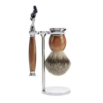 Бритвенный набор Muehle Sophist железное дерево, помазок Silvertip и бритва Fusion (S 93 H 47 F)