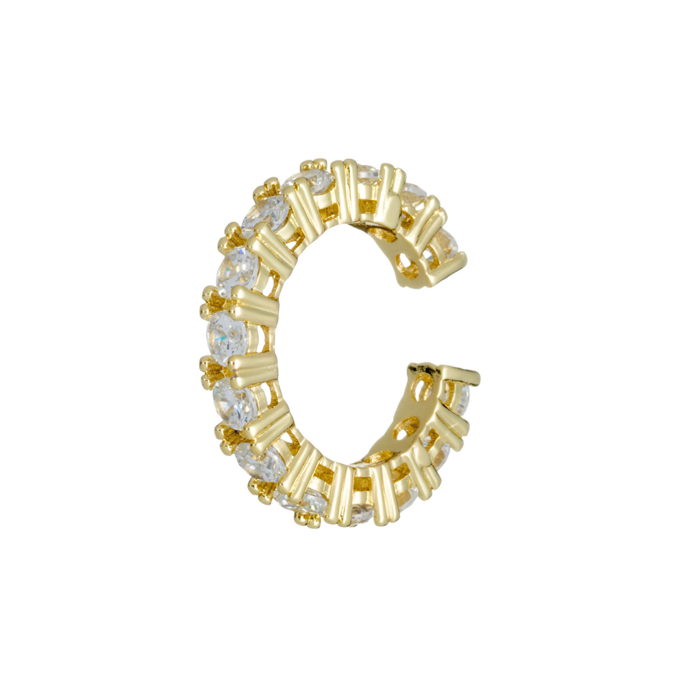 Кафф полоса цирконов, глубокая посадка камней