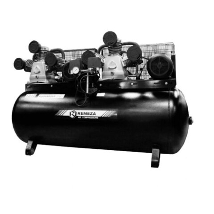 Компрессор поршневой 500.LB75Т REMEZA (Белоруссия): 1900 л/мин., 10 бар, ресивер 500 л., 5,5+5,5 кВт, 380В, габариты без упак. 2000x610x1250 мм, 365 кг.