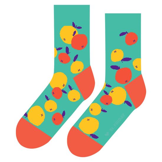 Носки st.Friday Мандарины на веточках