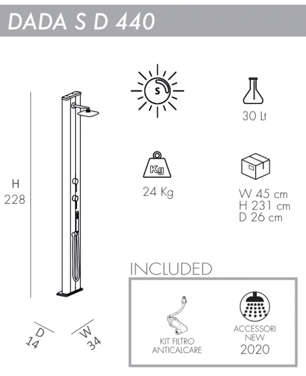 Душ солнечный Arkema Dada S D 440