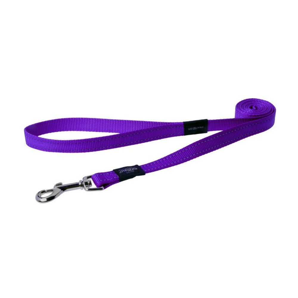 Поводок удлиненный для собак утилити фиолетовый xl 25мм 1,8 м