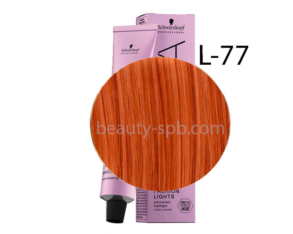 Schwarzkopf Professional краска для волос Игора Fashion Lights L-77 медный экстра 60мл