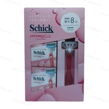 Японская бритва Schick Hydro Silk для женщин и 8 сменных кассет