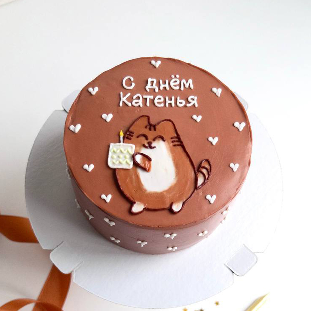 Бенто-торт «Котёнок с тортиком»