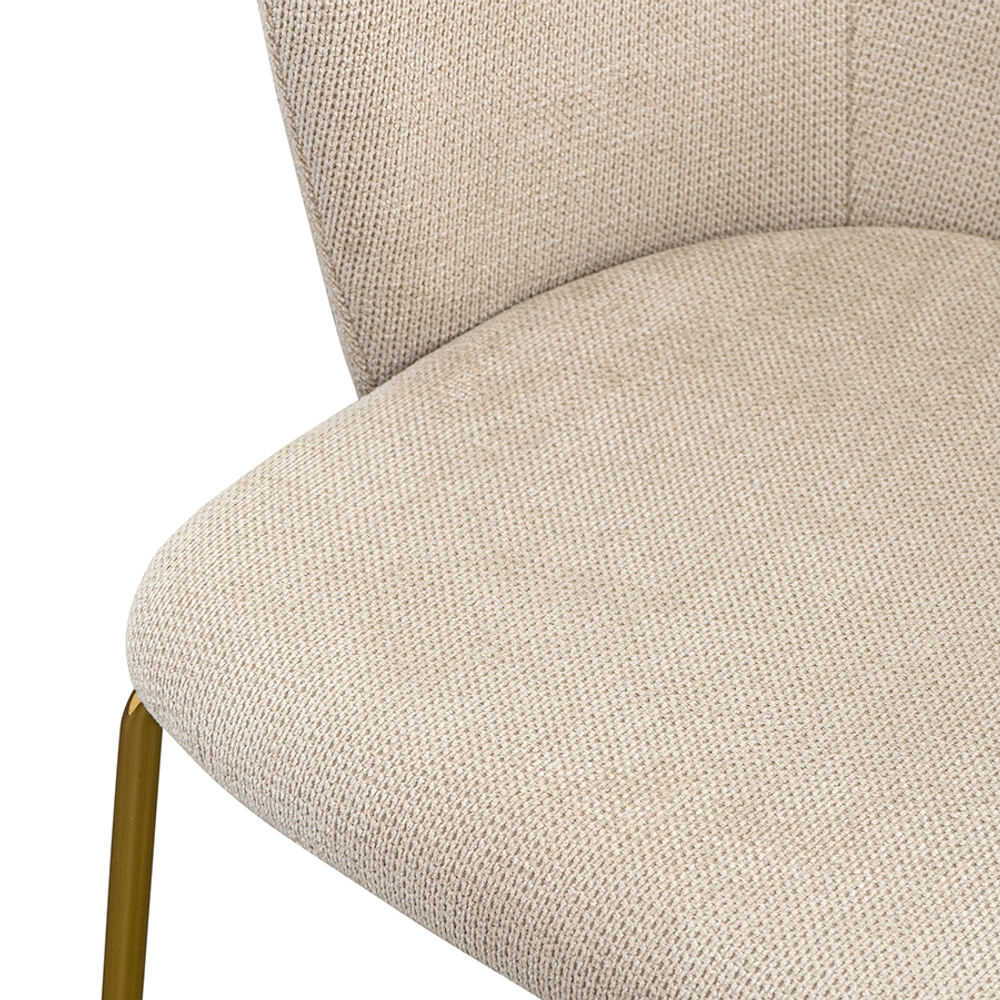 Стул dwight, фактурный шенилл, светло-бежевый