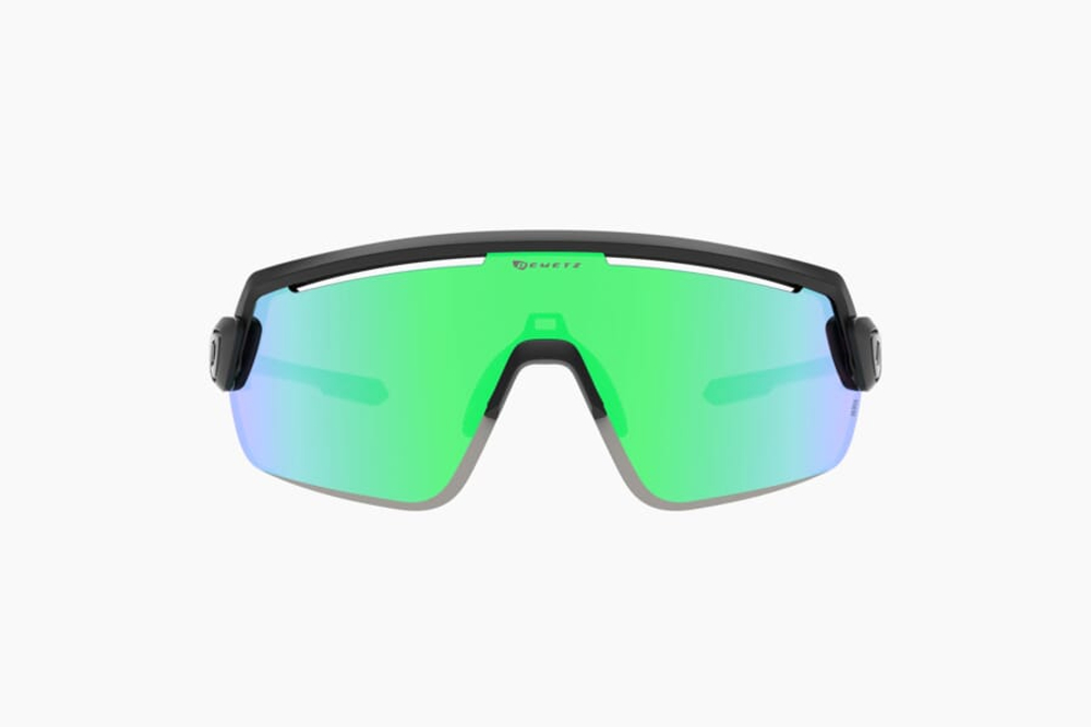 Спортивные очки с диоптриями Demetz G-Suit / Matte Black / Khaki V. Pink Mirror Green Cat.3