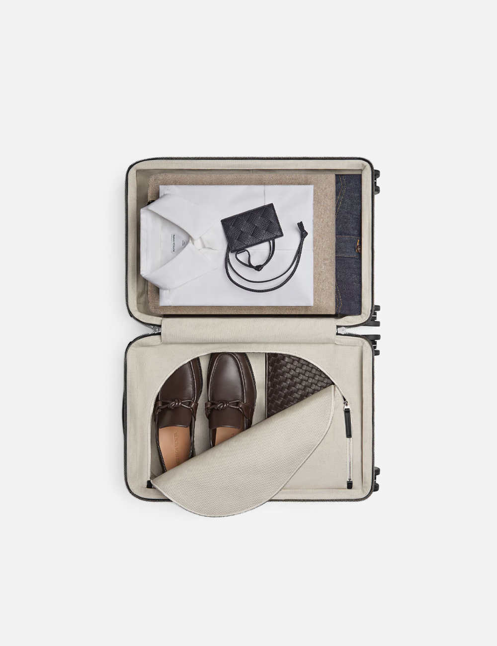 Чемодан Bottega Veneta Odyssey Intrecciato Cabin "Black"