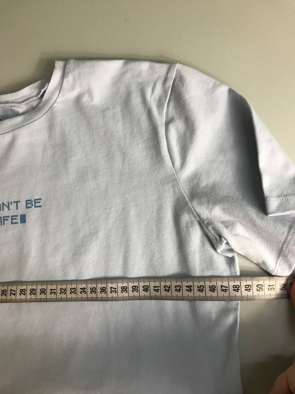 Футболка Befree короткая, с забавной надписью 50 размер