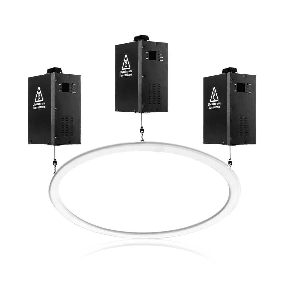 Kinetic Ring D80 см — кинетическое LED кольцо с тремя лебёдками