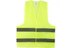 Жилет сигнальный желтый, 2 горизонтальные полосы, 60 гр., размер XXL, 12123М