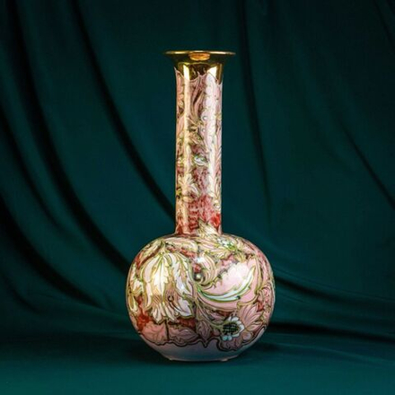 Винтаж: Винтажная ваза с ручной росписью