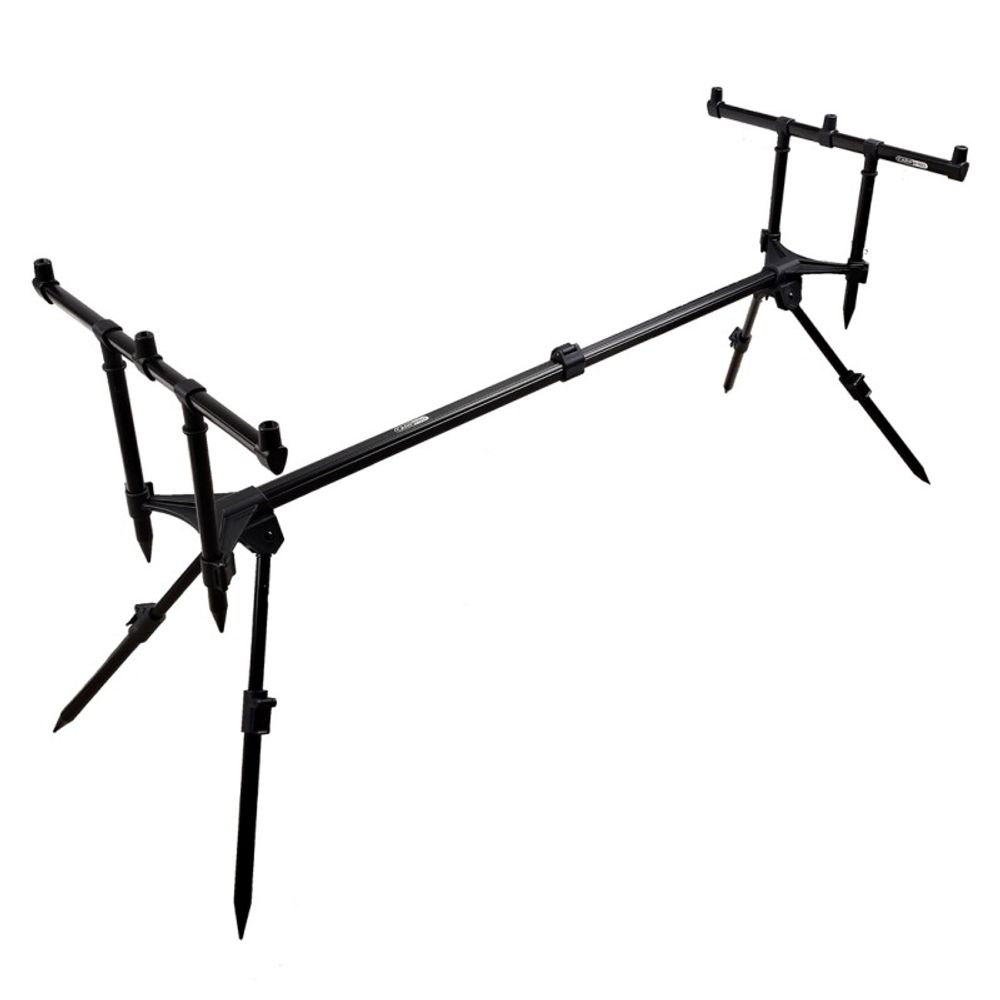 CARP PRO Род-под на 3 удилища Black телескоп. 4 ноги