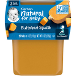 Gerber, Natural, для детей, 2nd Foods®, мускатная тыква, 2 пакетика по 113 г (4 унции)