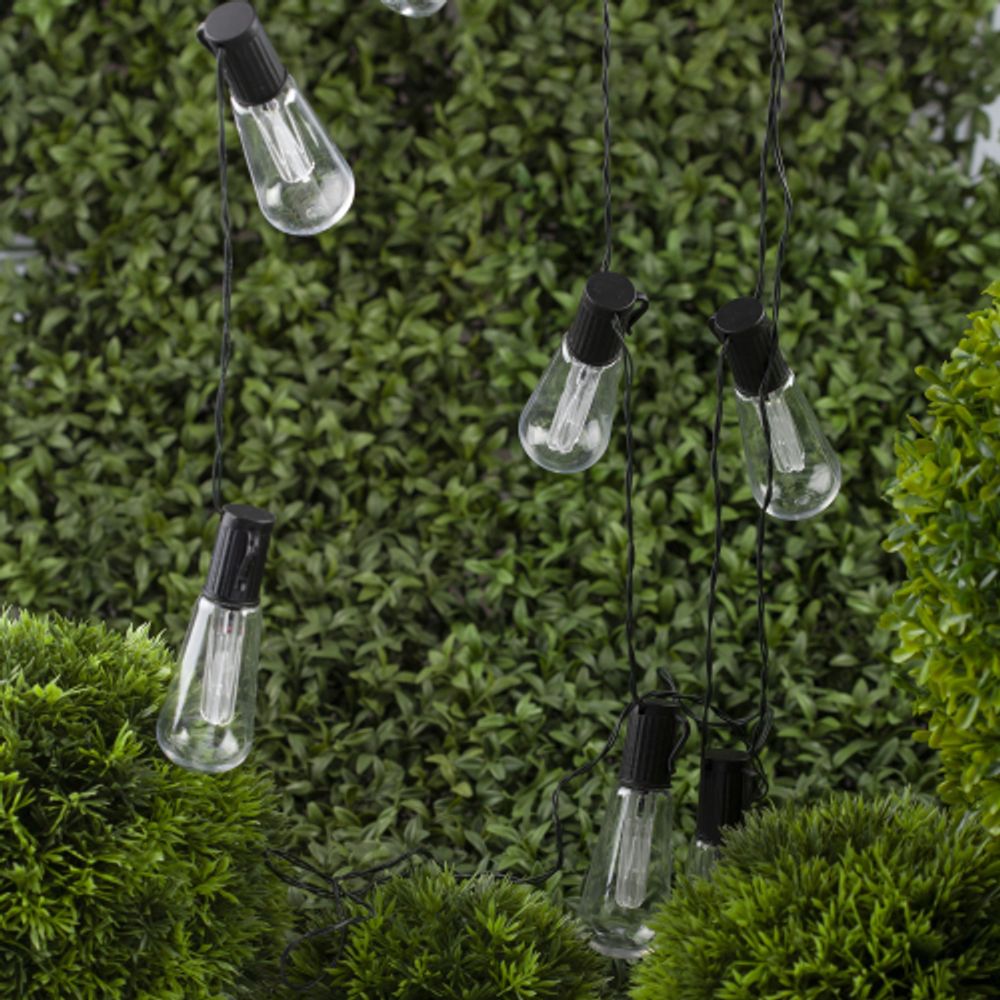 Садовая гирлянда ЭРА ERAGS012-04 на солнечной батарее мультиколор 10 LED 3,8 м